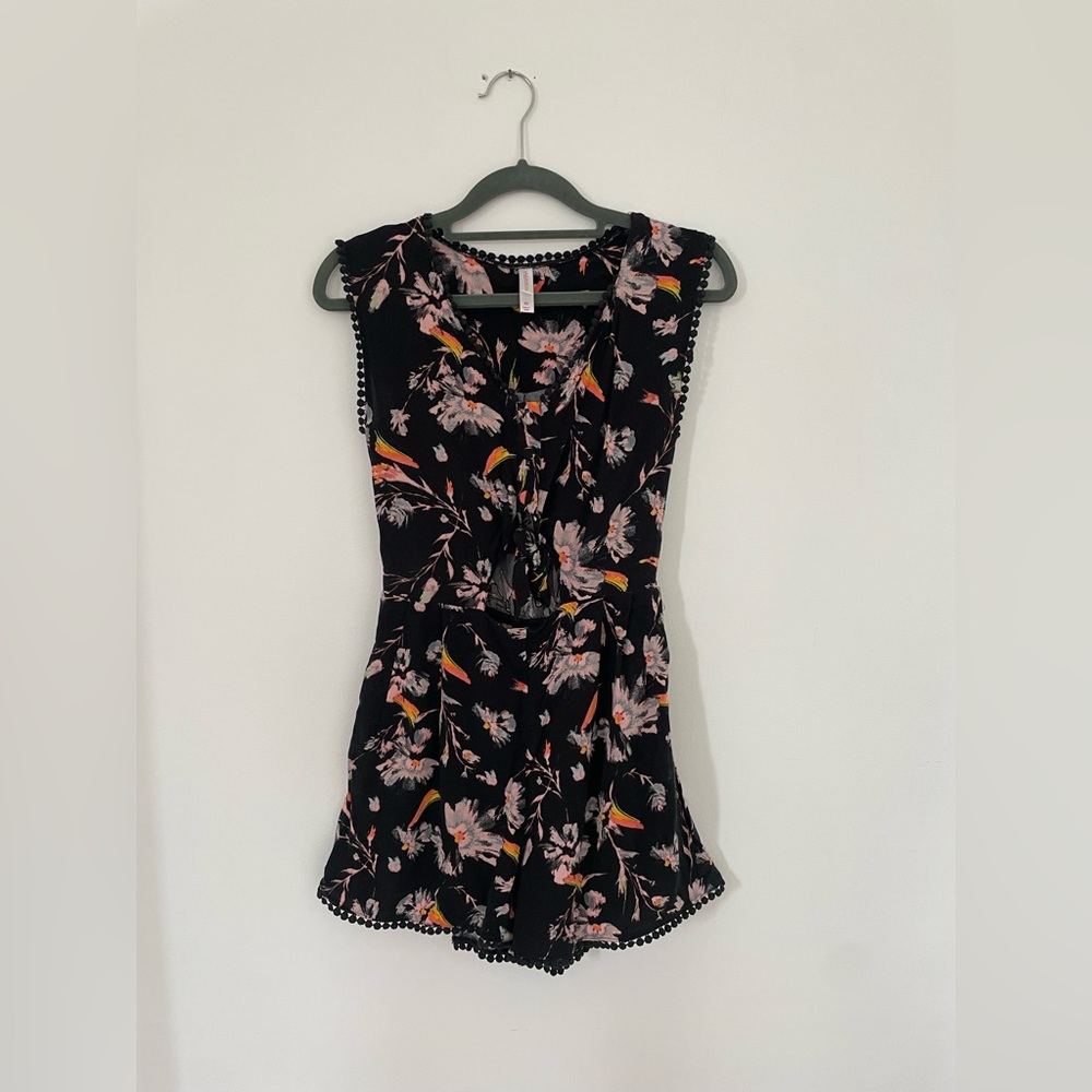 Flower Print Romper